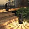 Solar Powered Outdoor Landscaping Path Lights Floor Lamp, Solar lanter for patio, garden, terrance, front door