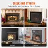 VEVOR Fireplace Screen Single Panel, Sturdy Iron Mesh Fireplace Screen, 35.6"(L) x28.4"(H) Spark Guard Cover, Simple Installation