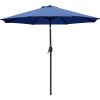 9 ft. Aluminum Market Crank and Tilt Patio Umbrella